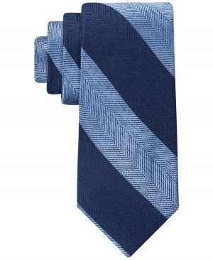 Мужской галстук в полоску с узором «елочка» Tommy Hilfiger