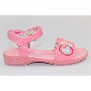 Босоножки для девочки; ; размер 27 Hello Kitty. Цвет: розовый