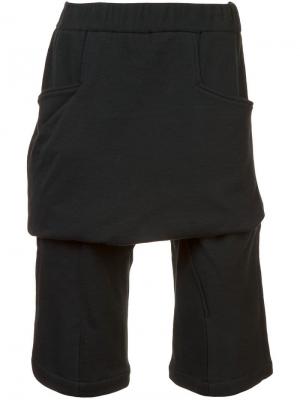 Шорты-юбка с панельным дизайном Thamanyah. Цвет: нейтральные цвета
