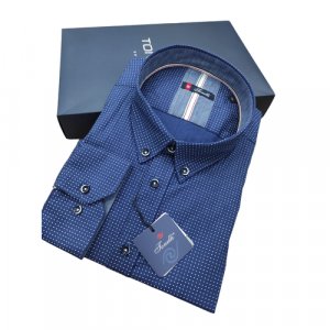 Рубашка , размер 6XL, синий Tonelli. Цвет: синий