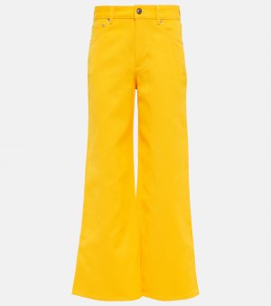 Укороченные широкие брюки LORO PIANA, желтый Piana