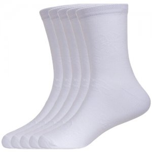 Комплект из 5 пар детских носков LORENZLine белые, размер 18-20. Цвет: белый