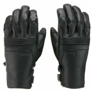 Лыжные кожаные мужские перчатки Decathlon X Wedze, черные, размер S WEDZE. Цвет: черный