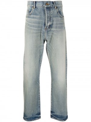 Прямые джинсы Saint Laurent. Цвет: синий
