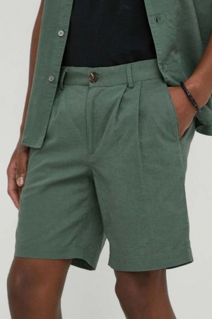 Льняные шорты Lino Germain , зеленый Bruuns Bazaar