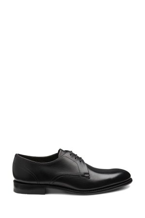 Черные гладкие туфли дерби Atherton с нарисованным вручную узором , черный Loake