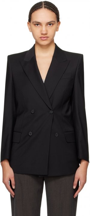 Черный двубортный пиджак Filippa K
