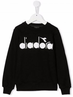 Logo crew-neck sweatshirt Diadora Junior. Цвет: черный