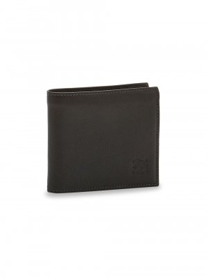 Кожаный бумажник в два сложения , черный Il Bisonte