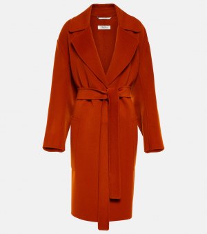 Пальто Paris с поясом из натуральной шерсти 'S MAX MARA, оранжевый S Mara