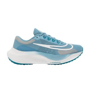 Мужские кроссовки Zoom Fly 5 Cerulean White синие ярко-ель персиково-кремовые DM8968-400 Nike