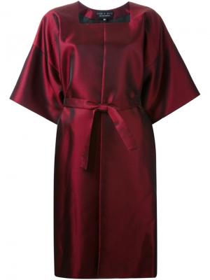 Платье с поясом и широкими рукавами Iris Van Herpen. Цвет: красный