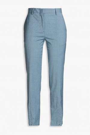 Зауженные брюки в клетку из смесовой шерсти , цвет Slate blue Paul Smith