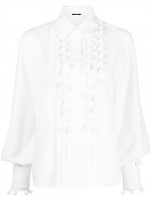 Блузка с объемными рукавами Alexis. Цвет: белый