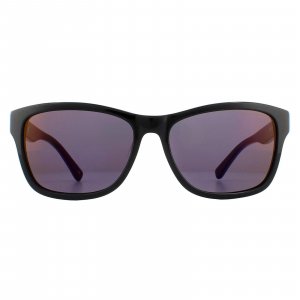 Прямоугольные черные синие фиолетовые солнцезащитные очки , черный Lacoste