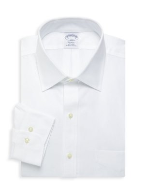 Классическая рубашка Regent Fit без железа , белый Brooks Brothers