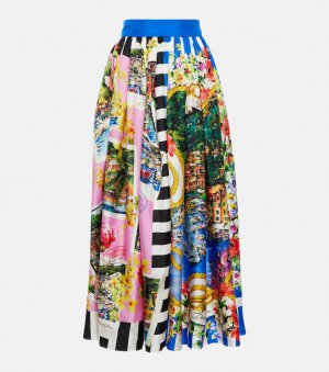 Юбка миди с принтом Portofino DOLCE&GABBANA, разноцветный Dolce&Gabbana