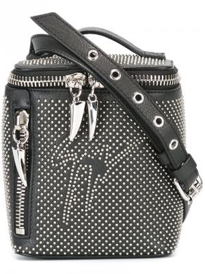 Мини-рюкзак с заклепками Franz Giuseppe Zanotti Design. Цвет: чёрный