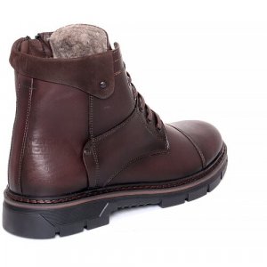 Ботинки , зимние, натуральная кожа, размер 43, коричневый Тофа. Цвет: коричневый