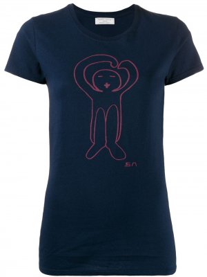 Graphic print T-shirt Société Anonyme. Цвет: синий