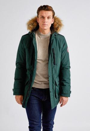 Куртка утепленная Burton Menswear London. Цвет: зеленый