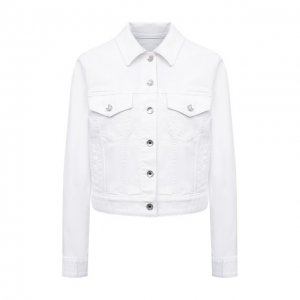 Джинсовая куртка Dolce & Gabbana. Цвет: белый