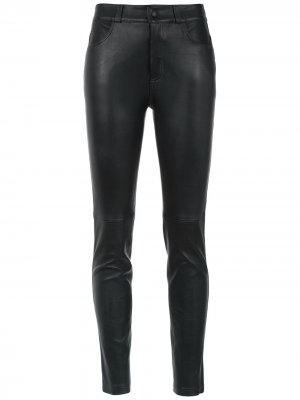 Leather skinny trousers Martha Medeiros. Цвет: черный