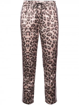 Укороченные брюки с леопардовым принтом Mother