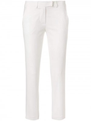 Укороченные брюки Blanca Vita. Цвет: белый