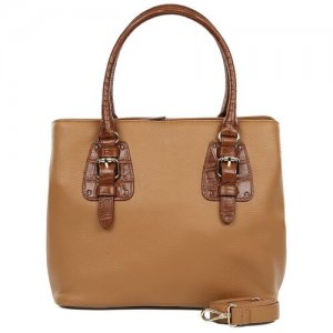 Женская кожаная сумка 15122A1-W2-524/725 brown Palio. Цвет: золотистый/коричневый