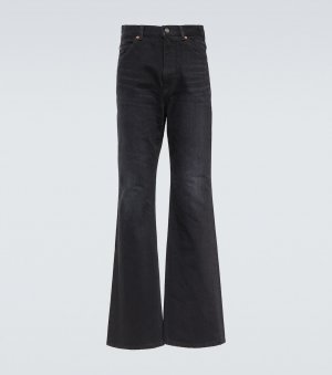 Расклешенные джинсы с высокой посадкой , черный Saint Laurent