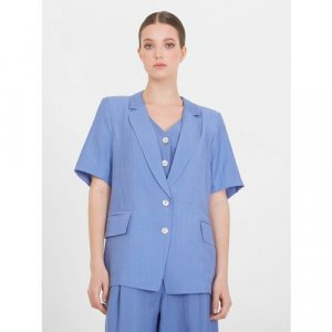 Пиджак , размер 50, голубой Lo. Цвет: бежевый