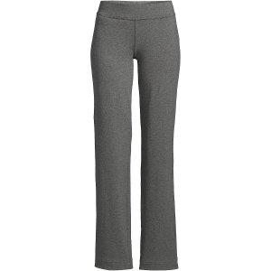 Женские брюки со средней посадкой и эластичной резинкой на талии, прямые с изображением морской звезды Lands' End Lands'