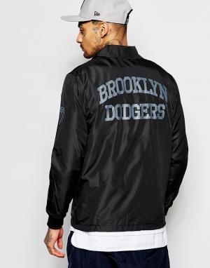Спортивная куртка Brooklyn Dodgers Majestic. Цвет: черный