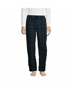 Мужские фланелевые пижамные брюки с высоким ворсом на флисовой подкладке Lands' End Lands'