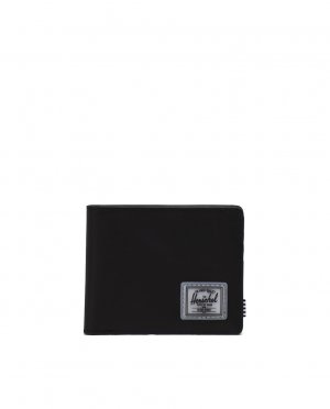 Мужской складной кошелек из черной ткани , черный Herschel