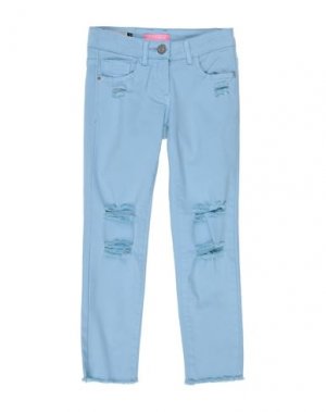 Джинсовые брюки GAUDÌ. Цвет: небесно-голубой