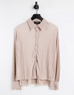 Нежно-розовая рубашка из плиссированного материала (от комплекта) -Белый Outrageous Fortune