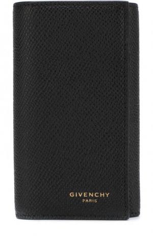 Кожаный футляр для ключей Givenchy. Цвет: чёрный