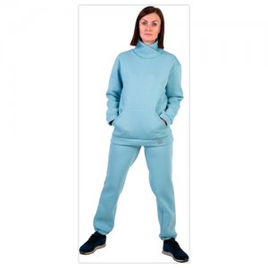 TW21-0544330602 Спортивные брюки с начесом для взрослых, голубой (42) TUOT. Цвет: голубой