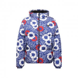 Утепленная куртка Prada. Цвет: синий