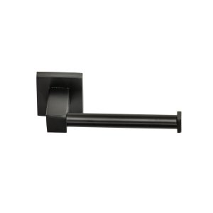 Вертикальный настенный держатель для туалетной бумаги матового черного цвета Fackelmann New York ref. 86722