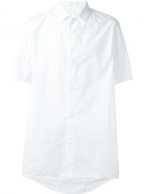 Рубашка с короткими рукавами 11 By Boris Bidjan Saberi. Цвет: белый