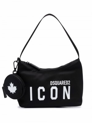 Icon-print shoulder bag Dsquared2. Цвет: черный