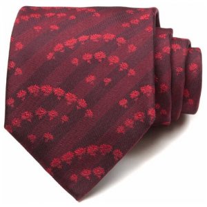 Стильный мужской галстук в темно-вишневых тонах 63442 Ungaro. Цвет: красный