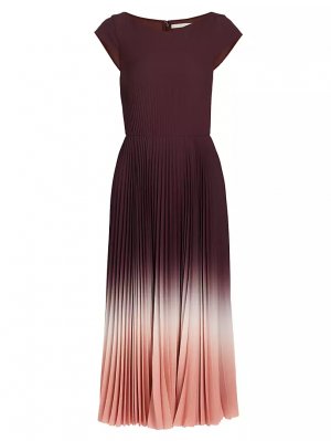 Плиссированное платье миди из крепа Dip-Dye Jason Wu Collection