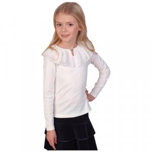 Школьная блуза , размер 152, белый Снег. Цвет: белый/молочный