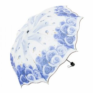 Смарт-зонт , синий Rossini. Цвет: синий