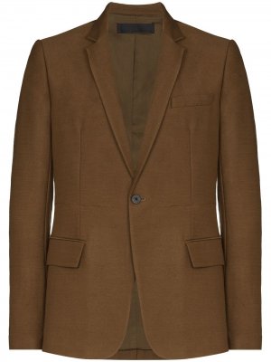 Однобортный пиджак Haider Ackermann. Цвет: коричневый