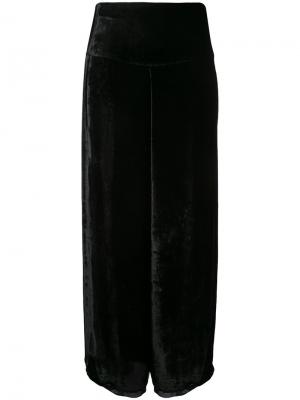 Бархатные брюки Kitx. Цвет: чёрный